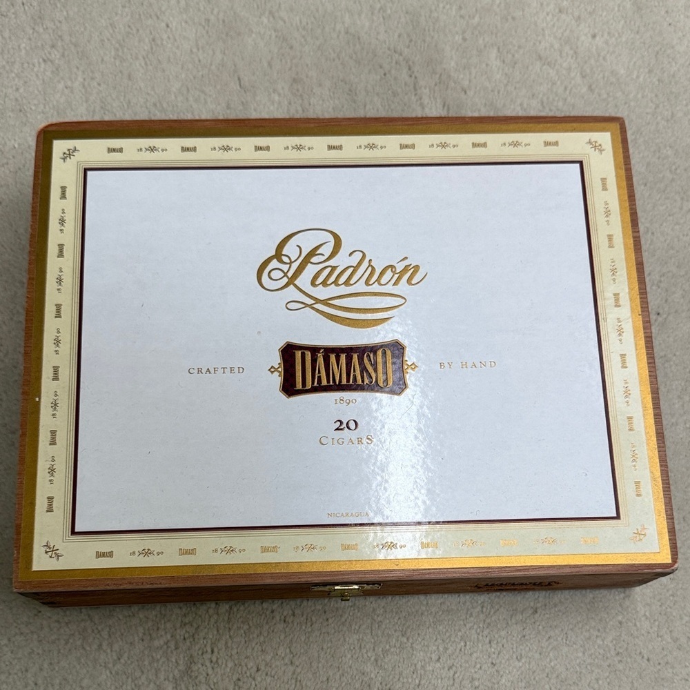 Padron Damaso No. 15 Empty Wood Cigar Box 9" x 7” x 2"